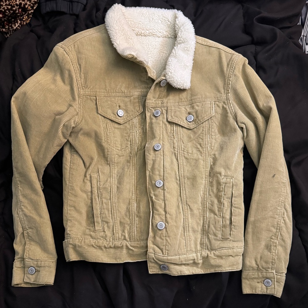 Brandy Melville Corduroy Sherpa Jacket